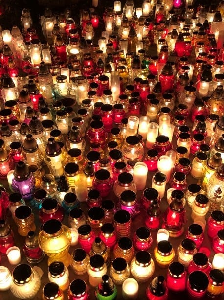 All Saints Day Candles