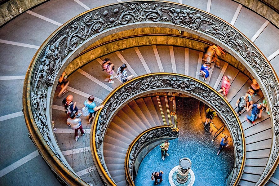 Bramante staircase in Vatican Museums