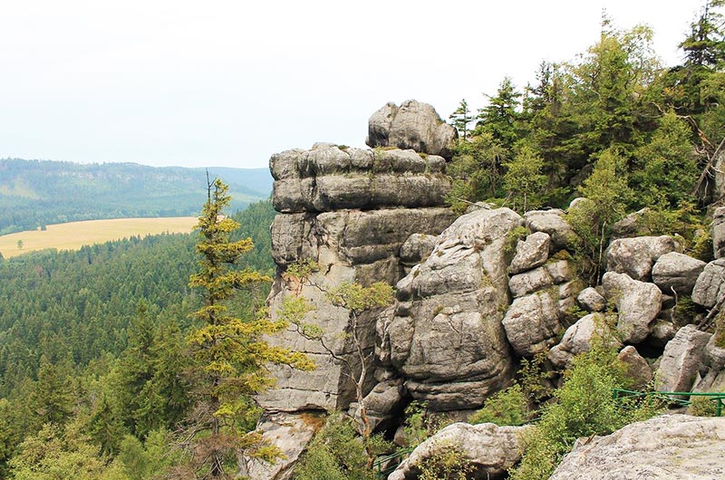 Rocks of Szczeliniec Wielki in Poland