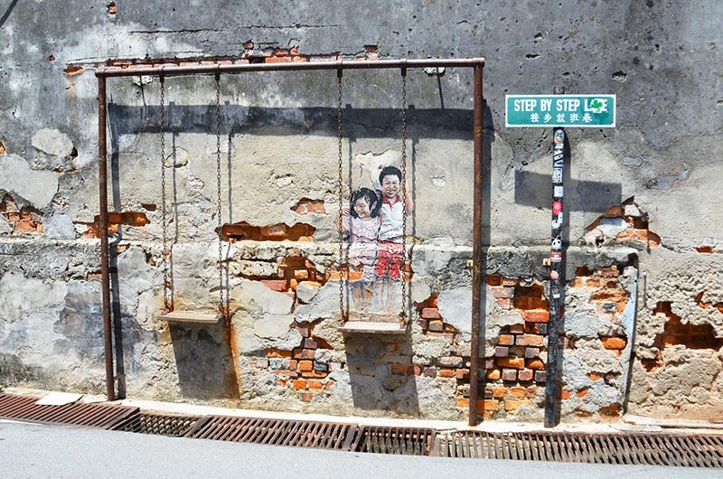 Swing Street Art to discover as you explore Penang