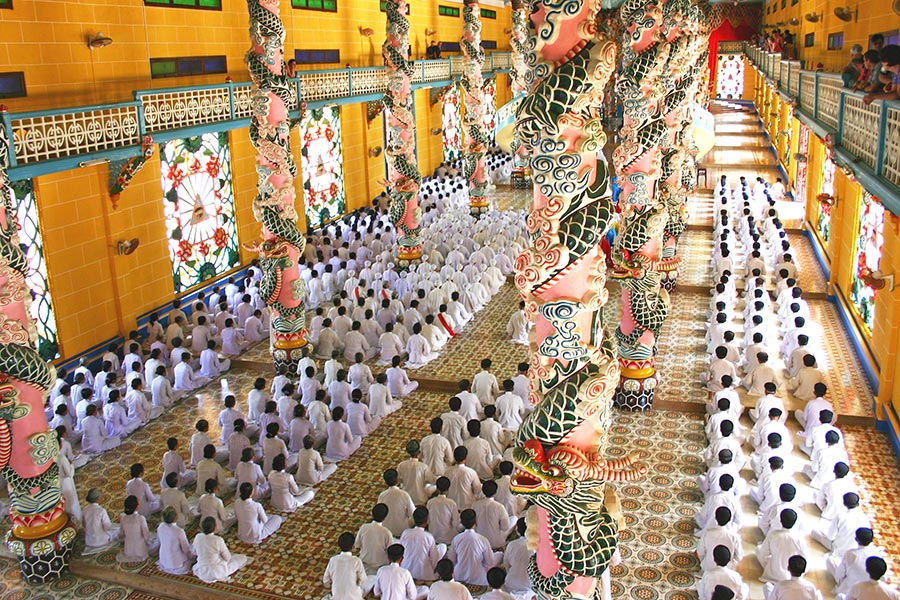 Cao Dai Temple in Ho Chi Minh, Vietnam