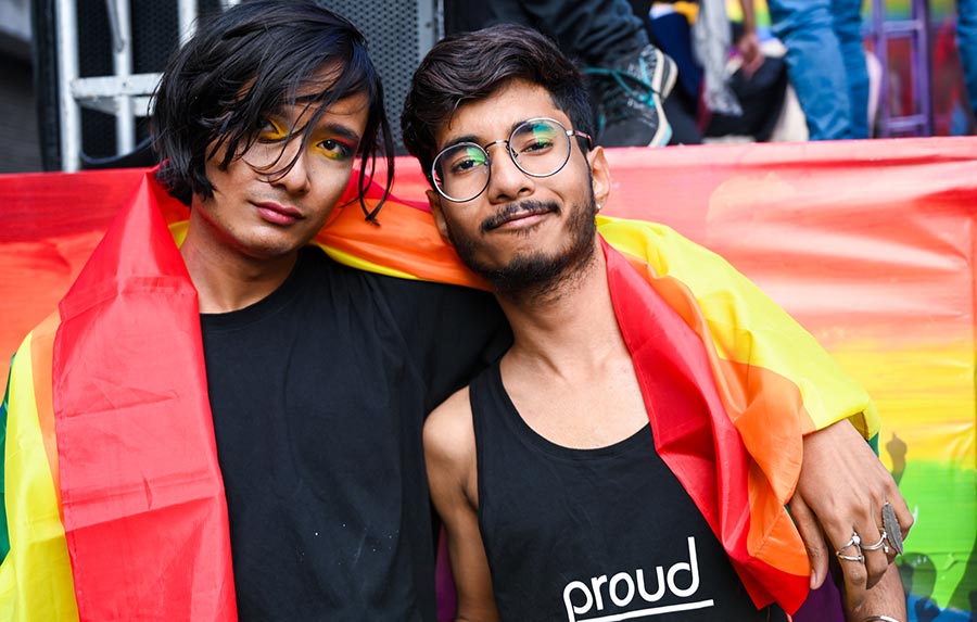 Gay couple in Mumbai - LGBTQ-friendly city in Asia