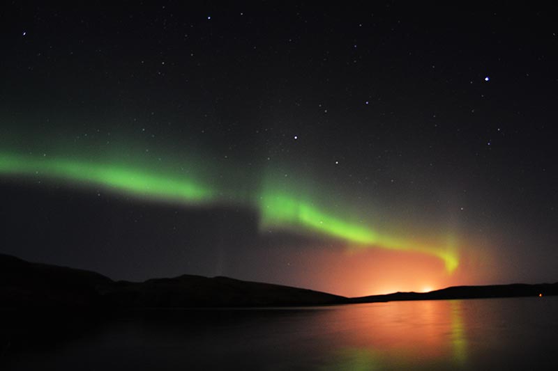 Northern Lights in the Shetlands, Scotland